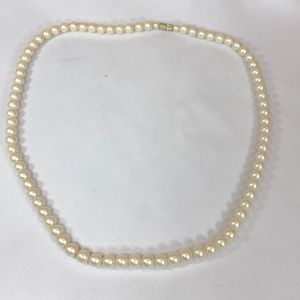 Vintage Natural Tone Faux Pearls 24”